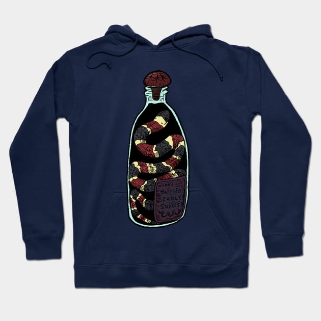 Nora's Poisonous Snake in a Bottle Hoodie by Ballyraven